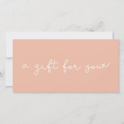 Cute whimsical gift certificate
