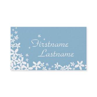 Cute white snowflakes flowers
