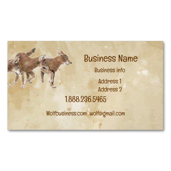 Cute Wolf, Wolves, Cubs, Pups, Nature  Business Ca  Magnet