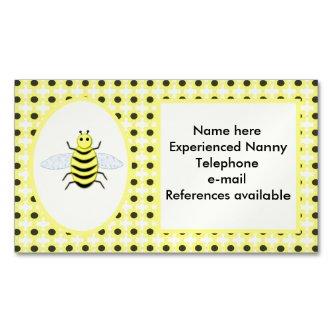 Cute Yellow Baby Bee Gender Neutral Custom Nanny  Magnet