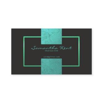 Cyan Gold Classic Glitter Elegance Chairman CEO