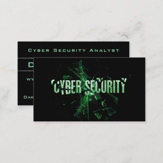 Cyber Security Analyst Modern Green Minimalist