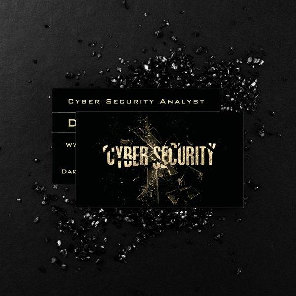 Cyber Security Data Internet Analyst Modern Gold