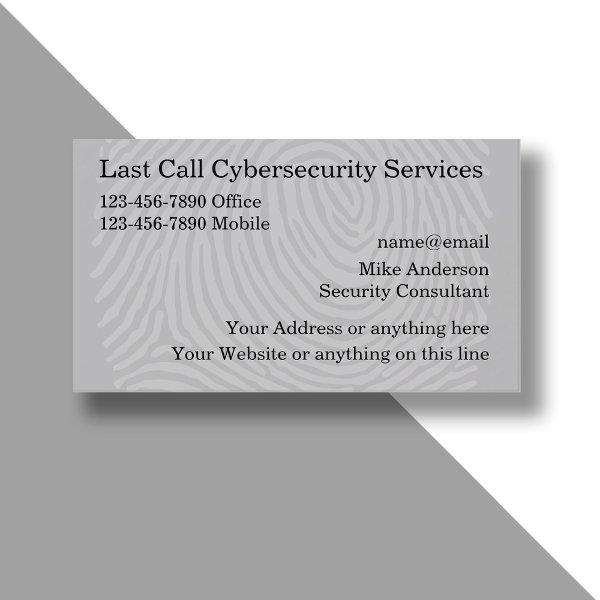 Cybersecurity Services  Template