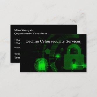 Cybersecurity Services Modern Double Side