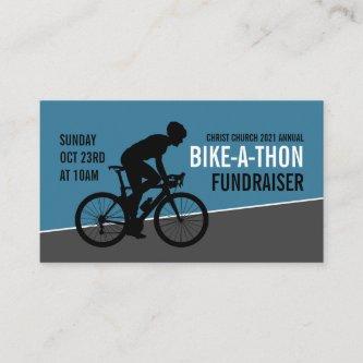 Cyclist Silhouette, Charity Bike-a-Thon Event