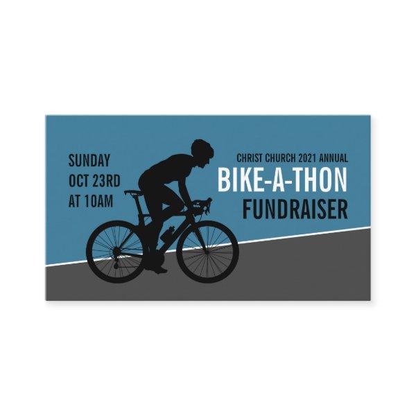 Cyclist Silhouette, Charity Bike-a-Thon Event