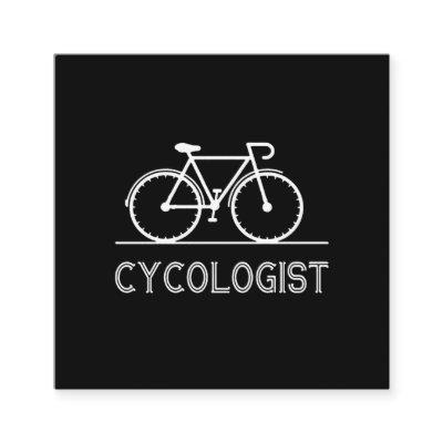 Cycologist Funny Bike Bicycle Humor Square