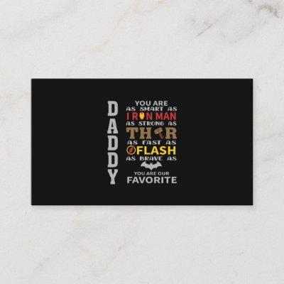 Daddy You Are Our Favorite Superhero Happy Fathers