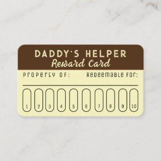 Daddy's Helper Reward Card