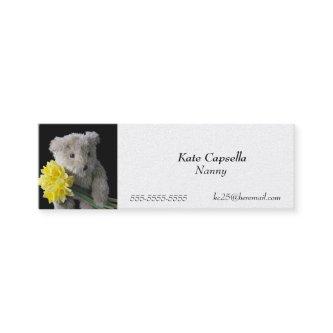 Daffodil bear bookmark