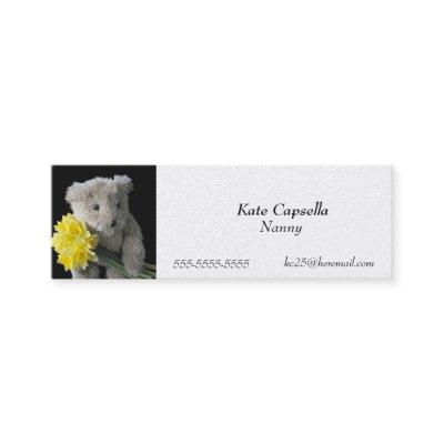 Daffodil bear bookmark