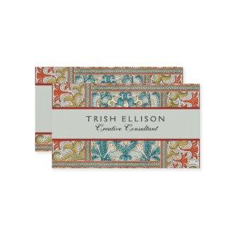 Daffodil chintz art nouveau flower wallpaper