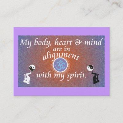 Daily Reminder - Body Alignment Appointment Card