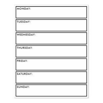 Daily weekly planner calendar bullet journaling rubber stamp