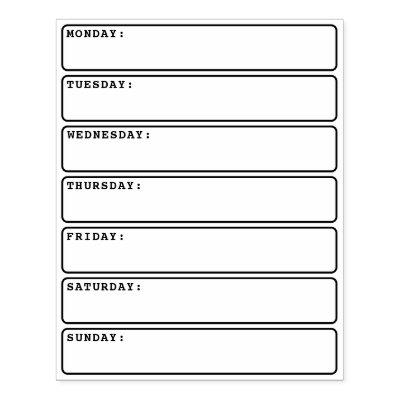 Daily weekly planner calendar bullet journaling rubber stamp