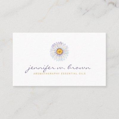 Daisy watercolor aromatherapy branding for online