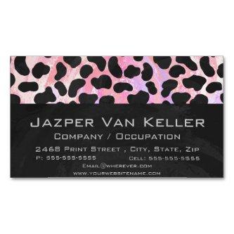 Dalmatian Black and Pink Print Magnetic