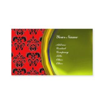 DAMASK GEM STONE MONOGRAM,yellow topaz ,violet