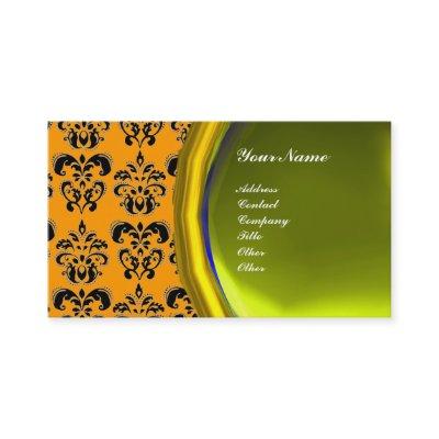 DAMASK GEM STONE MONOGRAM,yellow topaz ,violet
