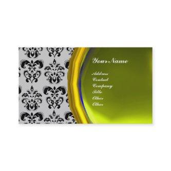 DAMASK GEM STONE MONOGRAM,yellow topaz ,violet