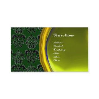 DAMASK GEM STONE MONOGRAM,yellow topaz ,violet