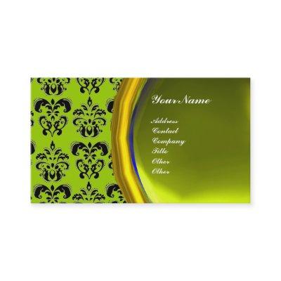 DAMASK GEM STONE MONOGRAM,yellow topaz ,violet