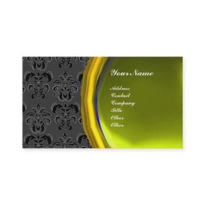 DAMASK GEM STONE MONOGRAM,yellow topaz ,violet