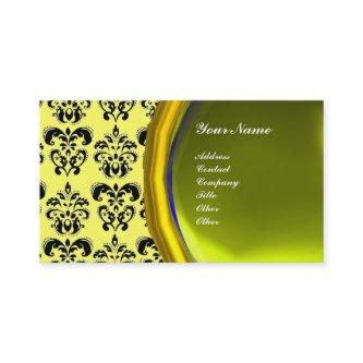 DAMASK GEM STONE MONOGRAM,yellow topaz ,violet