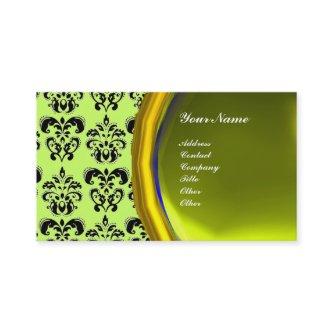 DAMASK GEM STONE MONOGRAM,yellow topaz ,violet