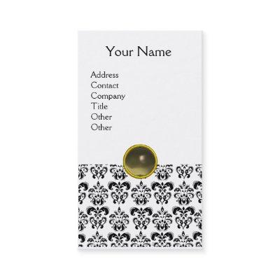 DAMASK MONOGRAM gem agate grey white
