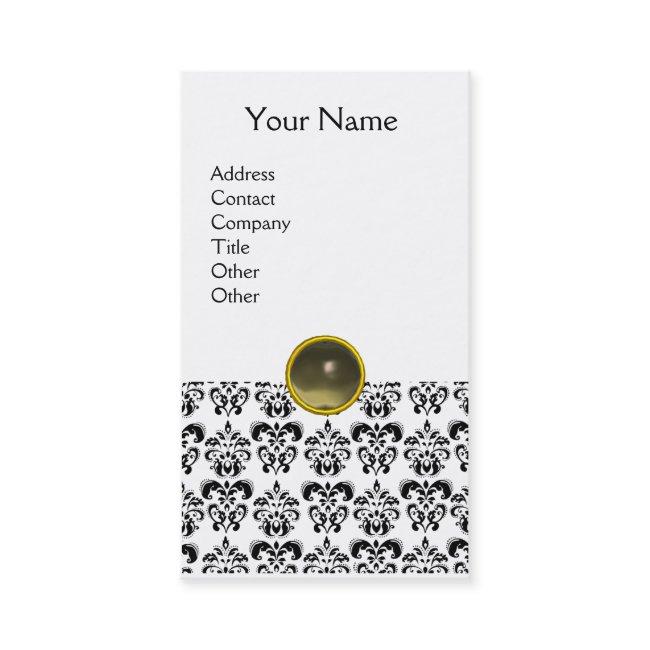 DAMASK MONOGRAM gem agate grey white