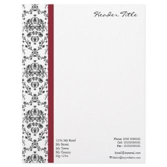 Damask Regal Letterhead