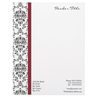 Damask Regal Letterhead