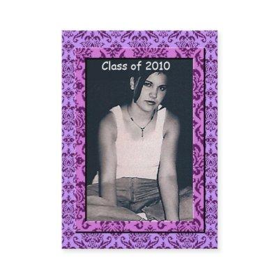 Damask Senior Class of Current Year Photo Cards
