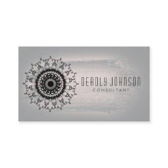 Damask Watercolor Swirl Vintage Gray