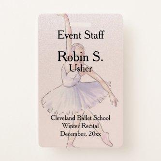 Dance Ballet Recital  Event  Badge