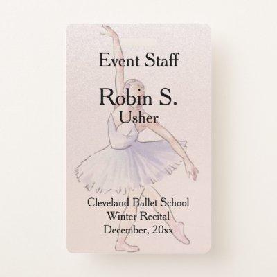 Dance Ballet Recital  Event  Badge