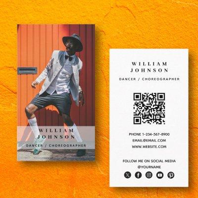 Dancer Actor Photo Social Media QR Code