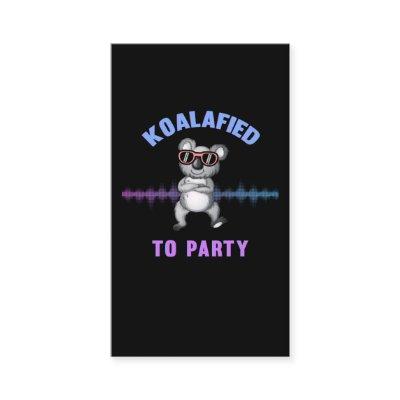 Dancing Koala Bear with Sunglasses Party Koala