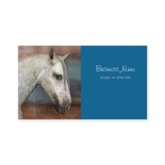 Dapple Gray Andalusian Horse Portrait