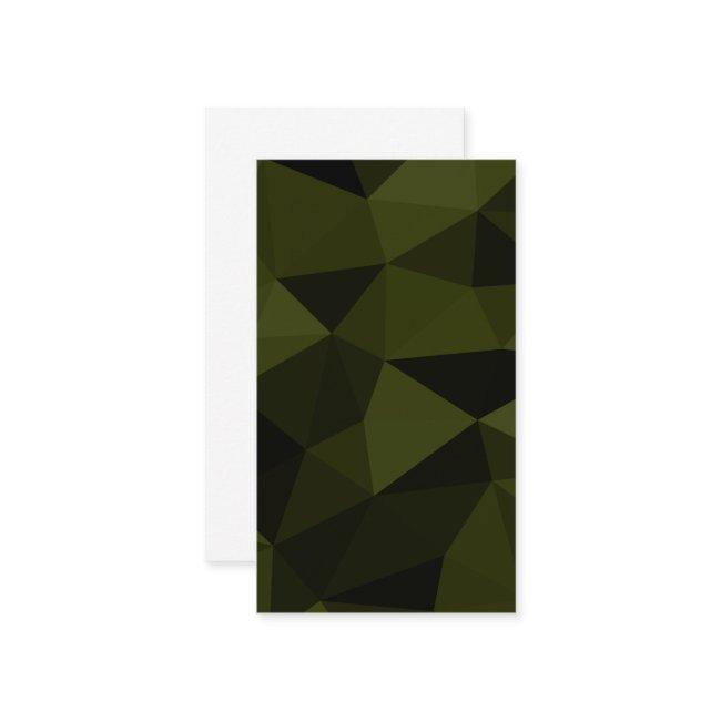 Dark army green black geometric mesh pattern cool