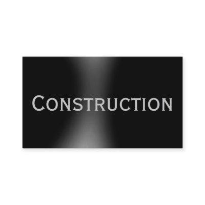 Dark Black Construction
