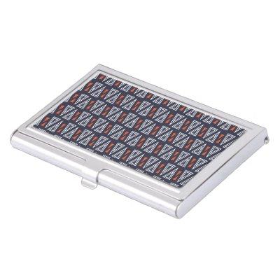 Dark Blue and Red Geometric Triangles Pattern  Case