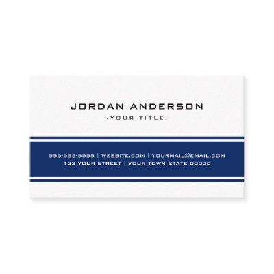 Dark blue and white professional custom logo