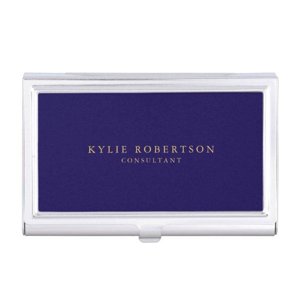 Dark Blue Gold Colors Professional Trendy Modern  Case