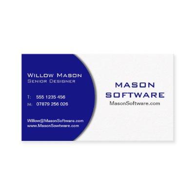 Dark Blue & White Technology