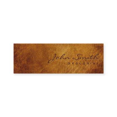 Dark Brown Leather Geologist