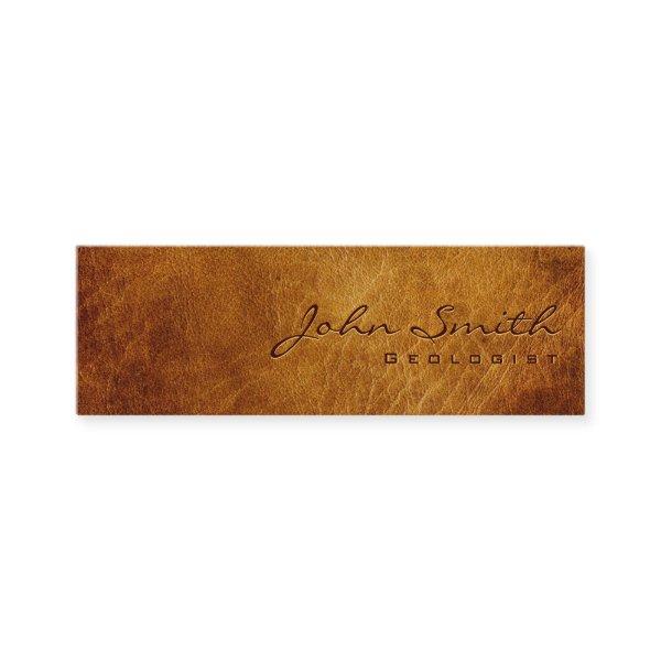 Dark Brown Leather Geologist