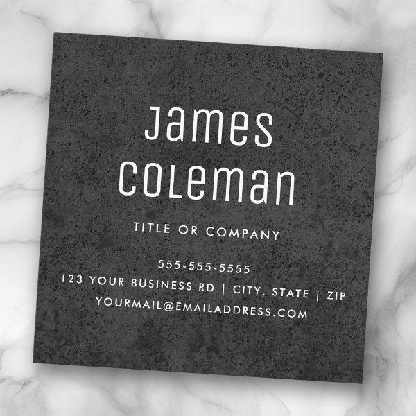 Dark concrete custom logo modern masculine square